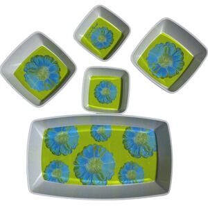 Andy Warhol Foundation for the Visual Arts Precidio Melamine Tray Set Floral